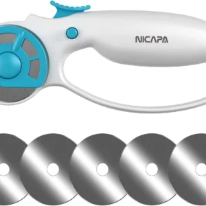 45Mm Rotary Cutter for Fabric with Safety Lock Ergonomic Classic Comfort Loop Ro