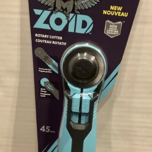 Zoid Rotary Cutter 45mm - Steel Ambidextrous - Multiple Layers Heavy Fabric